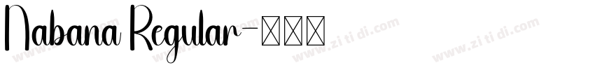 Nabana Regular字体转换